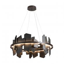 Hubbardton Forge 139665-LED-STND-07-SL - Ardesia Circular LED Pendant