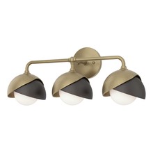 Hubbardton Forge 201375-SKT-84-14-GG0711 - Brooklyn 3-Light Double Shade Bath Sconce