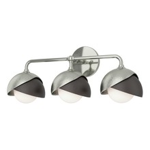 Hubbardton Forge 201375-SKT-85-14-GG0711 - Brooklyn 3-Light Double Shade Bath Sconce