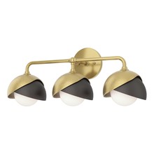 Hubbardton Forge 201375-SKT-86-14-GG0711 - Brooklyn 3-Light Double Shade Bath Sconce