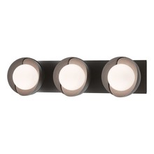 Hubbardton Forge 201378-SKT-14-10-GG0711 - Brooklyn 3-Light Straight Double Shade Bath Sconce