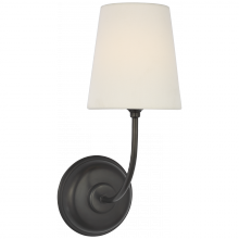 Visual Comfort & Co. Signature Collection RL TOB 2077BZ-L-CL - Vendome 16" Cordless Single Sconce