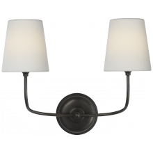 Visual Comfort & Co. Signature Collection RL TOB 2088BZ-L-CL - Vendome 16" Cordless Double Sconce