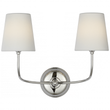 Visual Comfort & Co. Signature Collection RL TOB 2088PN-L-CL - Vendome 16" Cordless Double Sconce