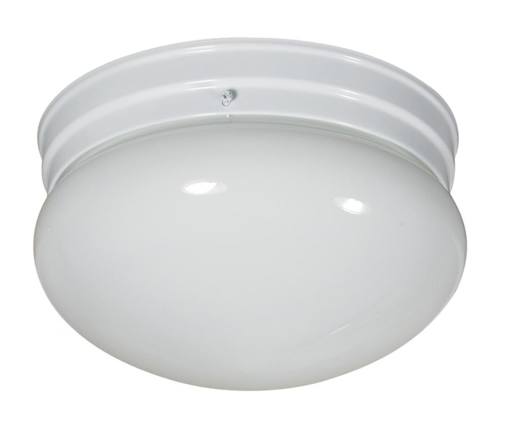 White Mushroom Flush Mount