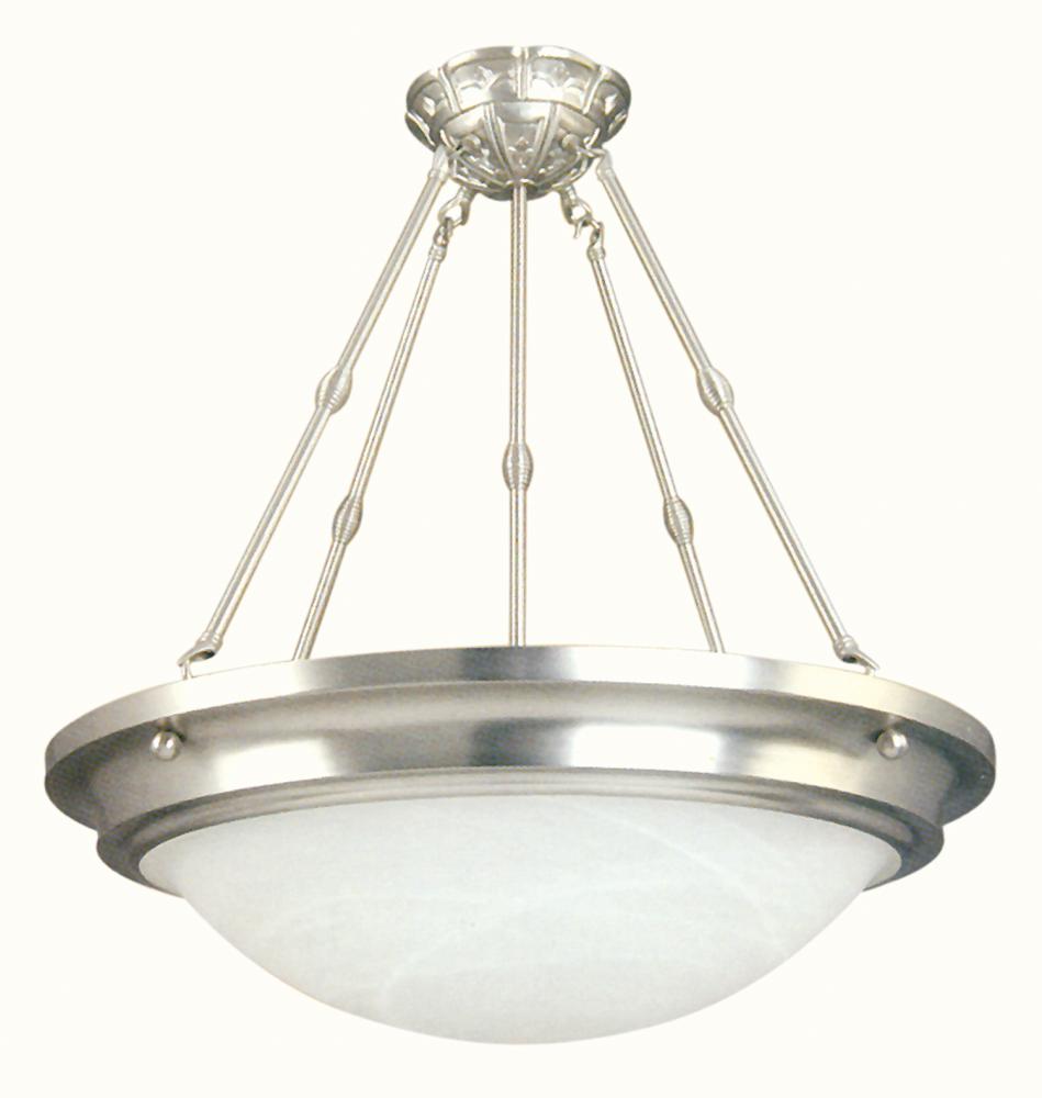 Nickel Bowl Semi-Flush Mount