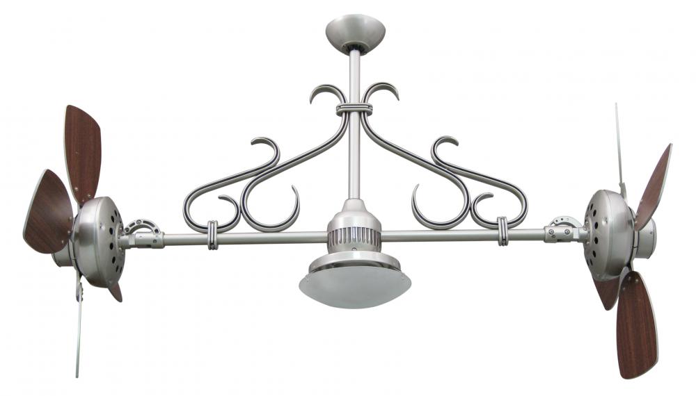 Nickel Dual Motor Ceiling Fan