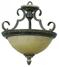 Yosemite Lighting F053F02TS - Bowl Semi-Flush Mount