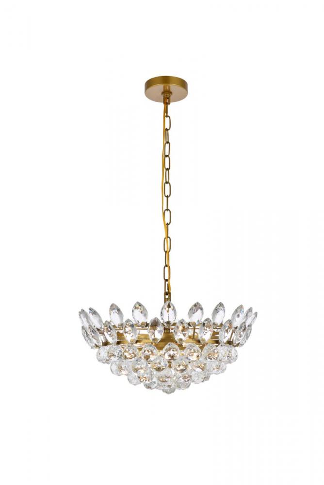 Emilia 18 Inch Pendant in Brass