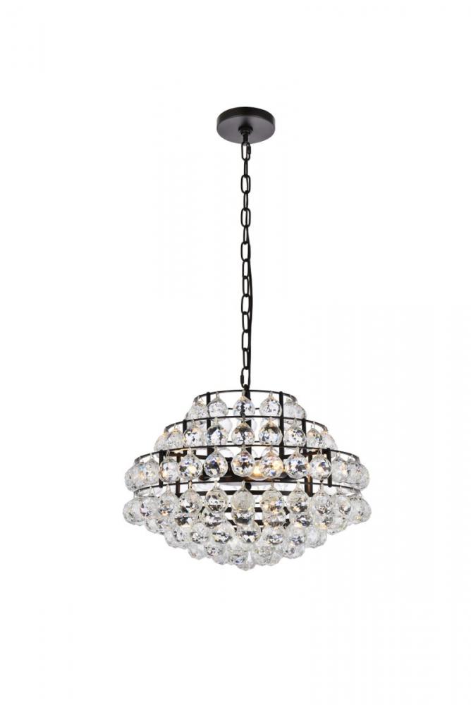 Savannah 18 Inch Pendant in Black