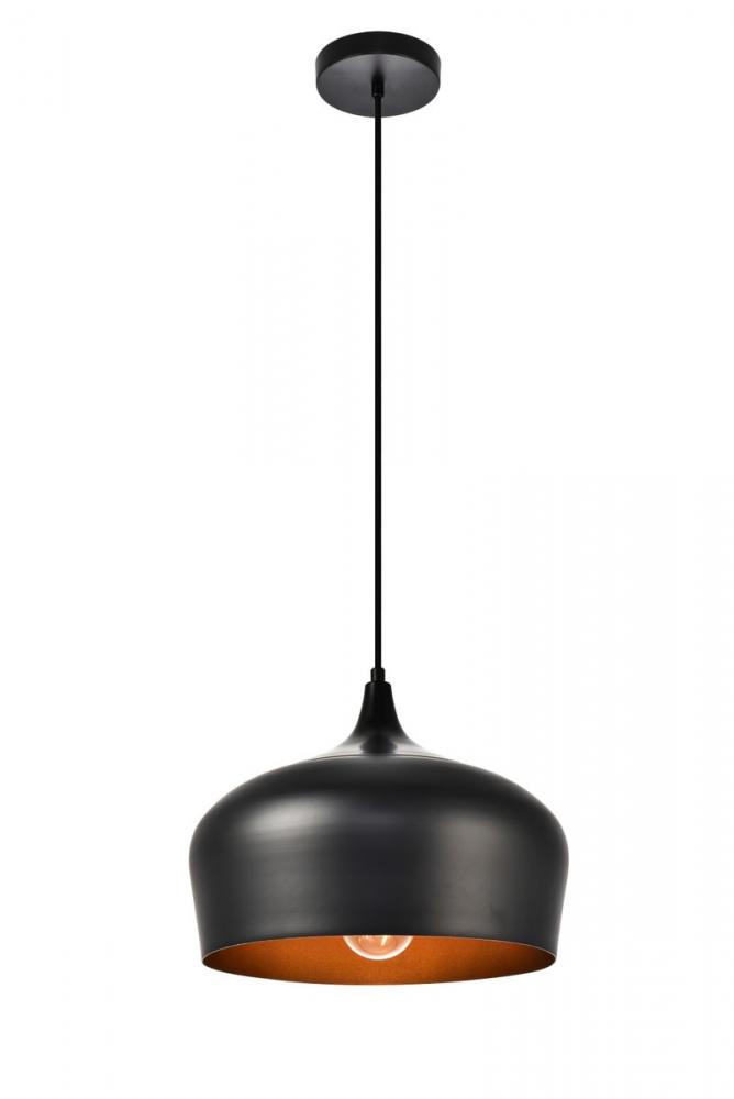 Nora 1 Light Burnished Nickel Pendant