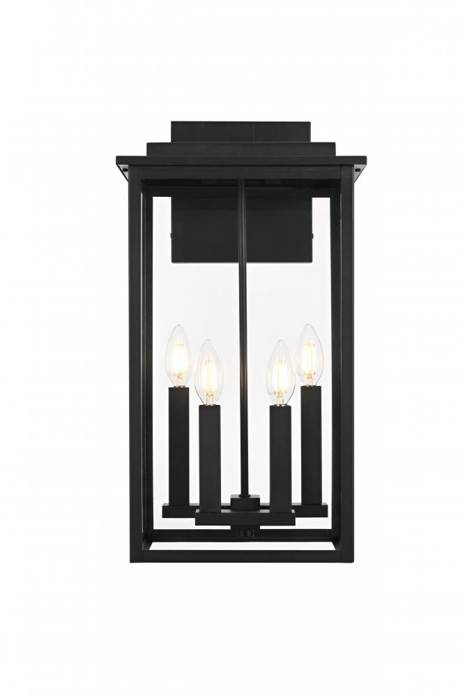 Kaysen 11 inch Outdoor Wall Sconce in Black