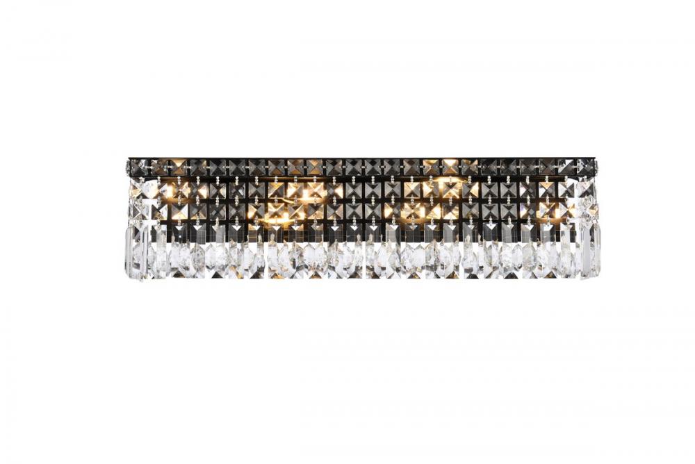 Maxime 26 Inch Black Wall Sconce