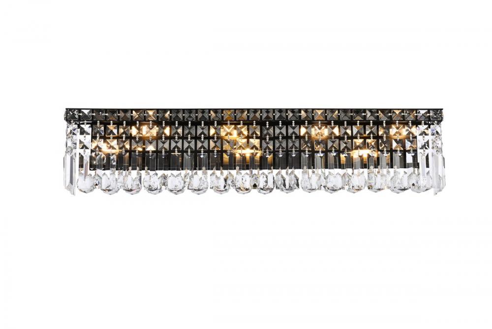 Maxime 30 Inch Black Wall Sconce