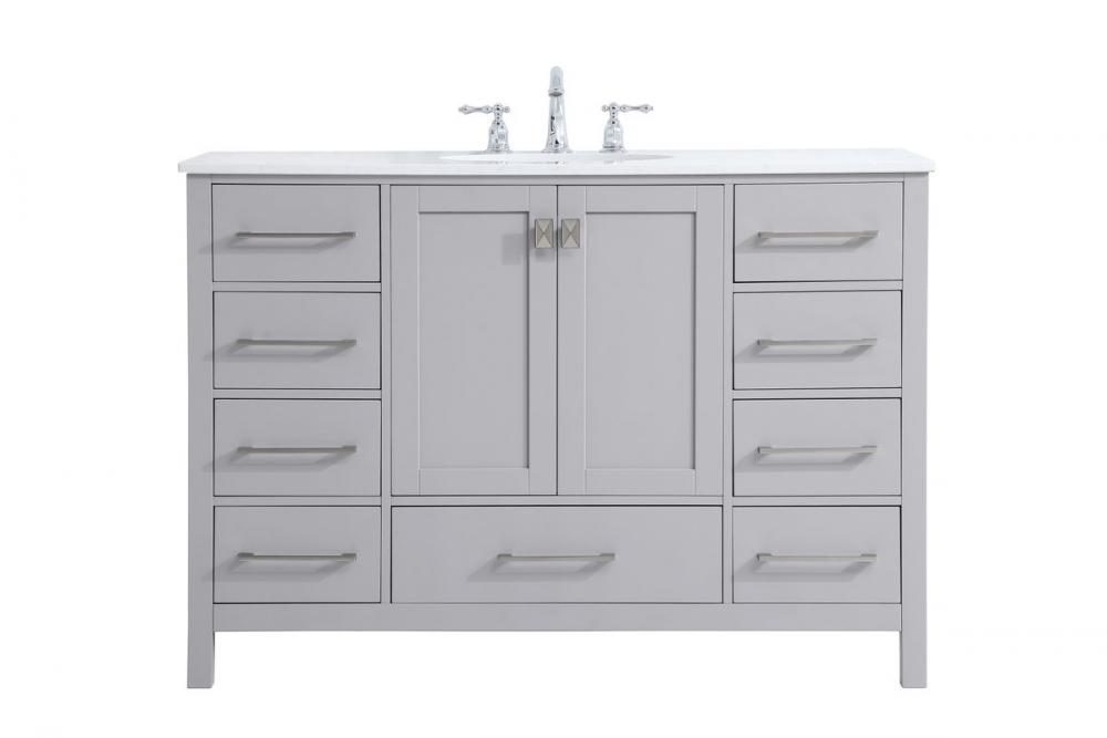 48 Inch Single Bathroom Vanity in Gray