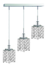 Elegant 1283D-O-P-CL/SA - Mini 3 light Chrome Pendant