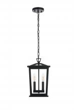 Elegant OD333H15BK - Berks 7 inch Outdoor Pendant in Black