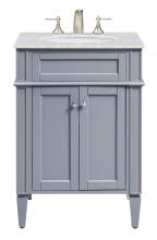 Elegant VF-1027 - 24 In. Single Bathroom Vanity Set In Grey