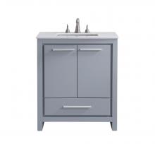 Elegant VF-1028 - 30 In. Single Bathroom Vanity Set In Grey