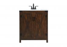 Elegant VF90230EX - 30 Inch Single Bathroom Vanity in Expresso