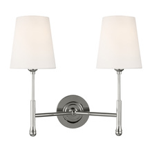 Visual Comfort & Co. Studio Collection TW1012PN - Capri Double Sconce