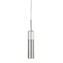 Dainolite LUN-1LEDP-PC - 6W LED Pendant, Polished Chrome Finish with Clear Glass