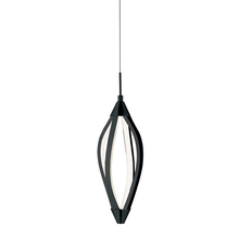 Dainolite SEL-6P-MB - 15W Pendant, Matte Black with White Acrylic Diffuser