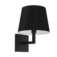 Dainolite WHN-91W-MB-BK - 1 Light Incandescent Wall, Sconce Matte Black with Black Shade