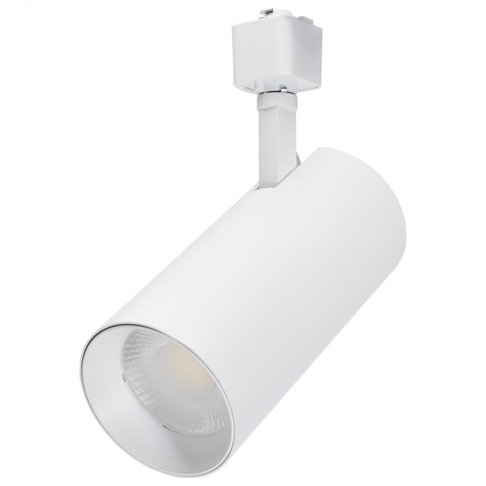 30 Watt LED Track Head; 48 Degree Beam Spread; 5 CCT Selectable; Matte White Finish