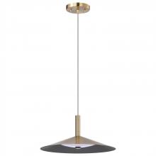 Nuvo 62/2092 - Corrine; 14 Inch LED Pendant; Burnished Brass; 3K/4K/5K CCT Selectable