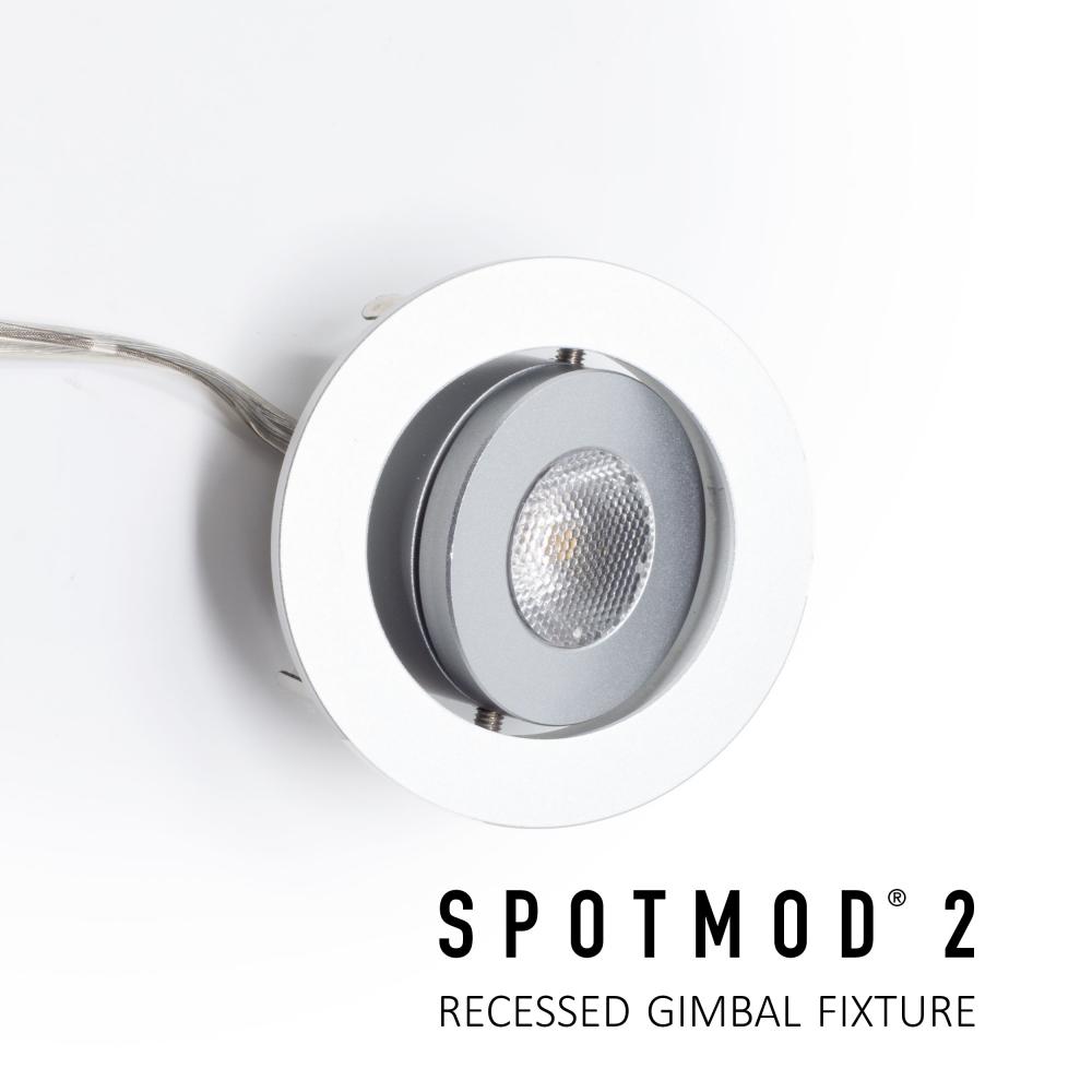 SPOTMOD2 Recessed 3000K ALUM FINISH 32 DEGREE LENS