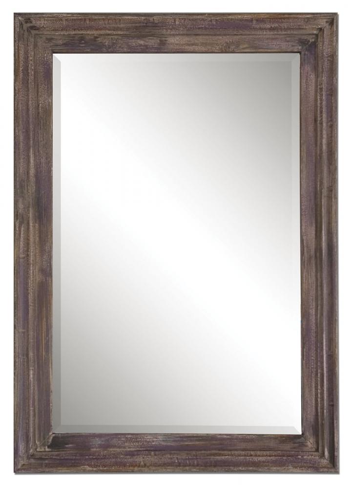 Uttermost Castine Distressed Purple Mirror