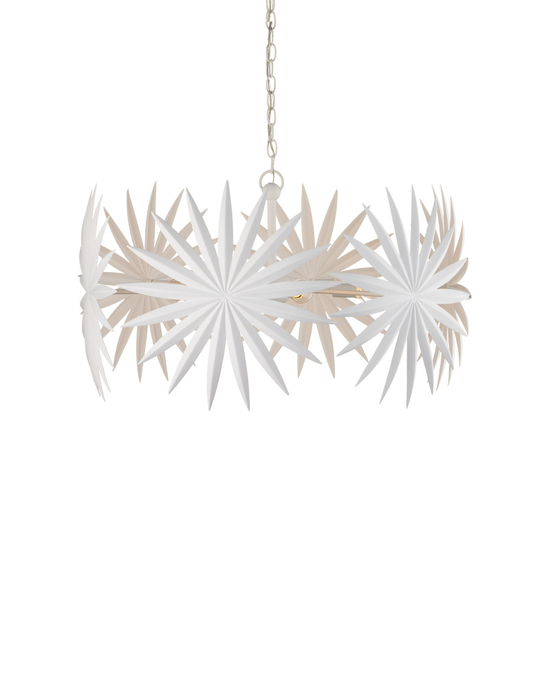 Bismarkia Small White Chandelier