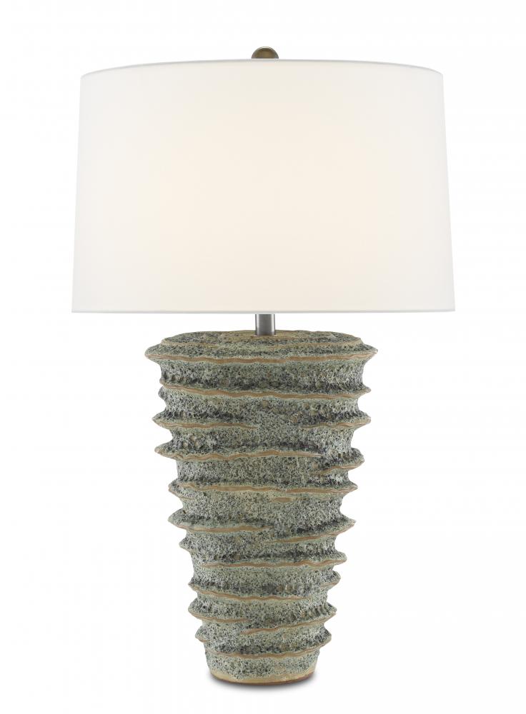 Sunken Green Table Lamp