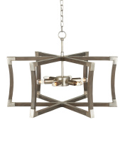 Currey 9000-0968 - Bastian Small Gray Semi-Flush Mount