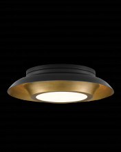 Currey 9999-0045 - Metaphor Black & Brass Flush Mount