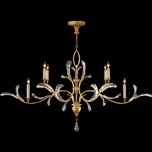 Fine Art Handcrafted Lighting 761840ST - Beveled Arcs 74"W Oblong Chandelier